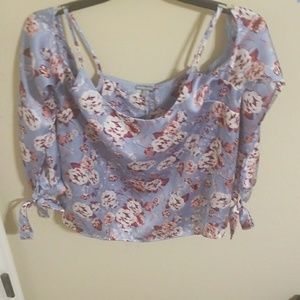 Floral off the shoulder top
